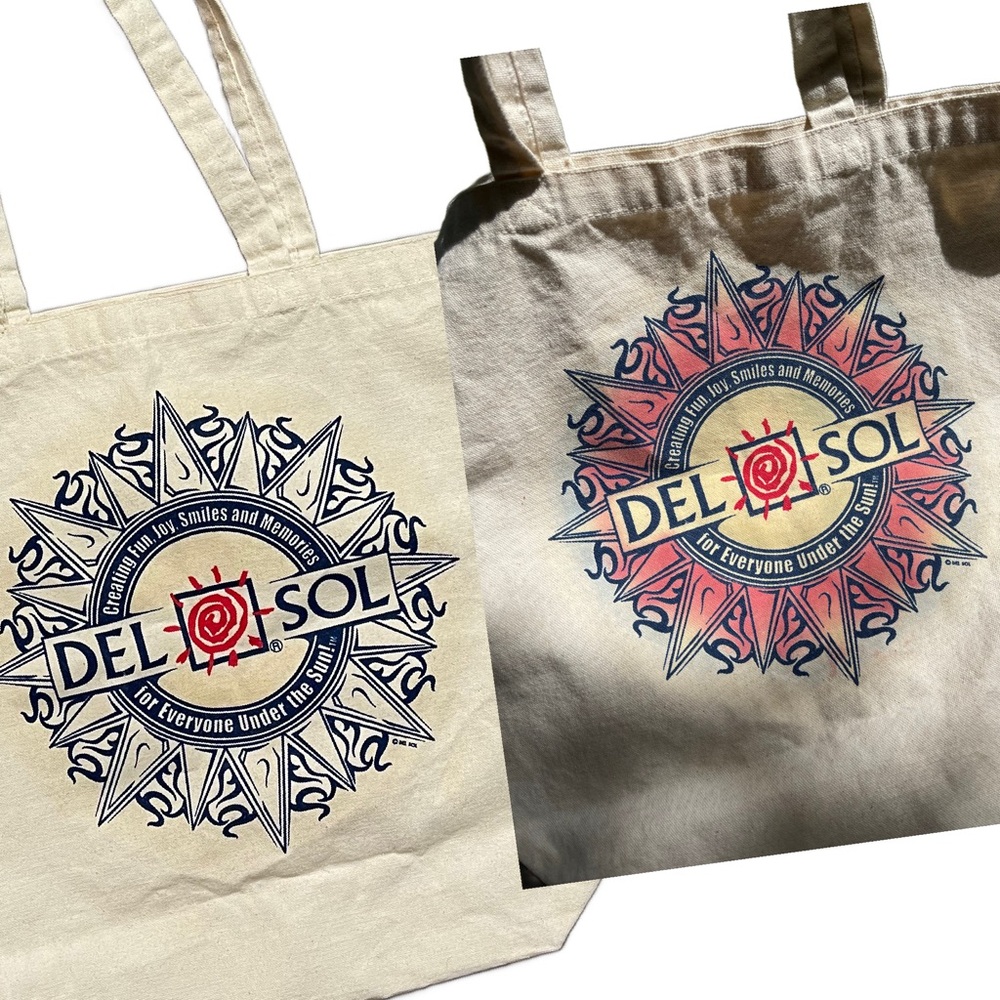 Vintage Del Sol Tote Bag Sun Color Changing